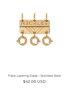 Neklet clasps